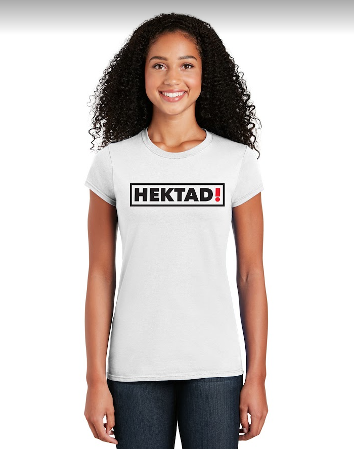 HEKTAD - Women's Box Logo Tee - White