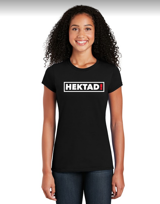 HEKTAD - Women's Box Logo Tee - Black