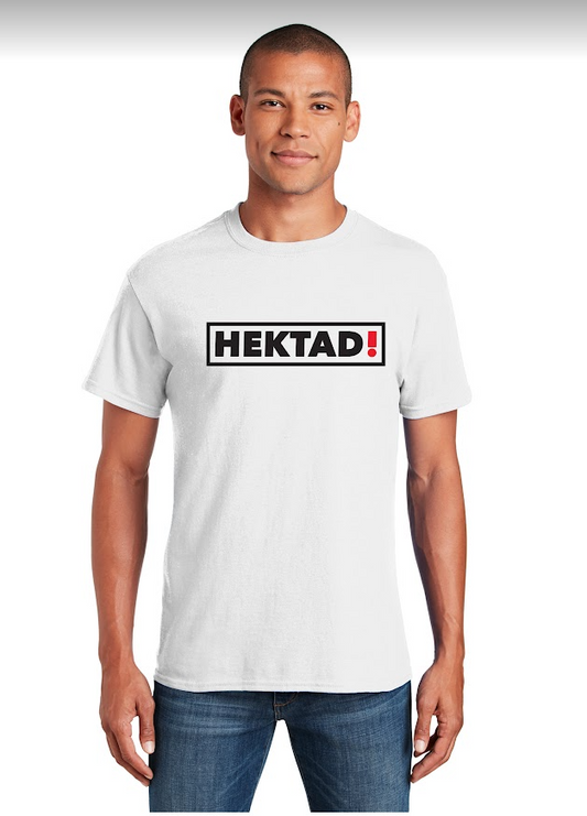 HEKTAD - Men's Box Logo Tee - White