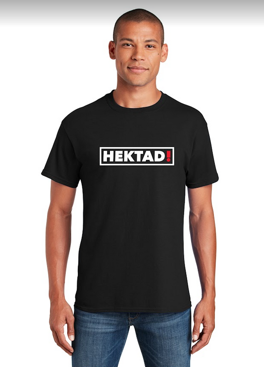 HEKTAD - Men's Box Logo Tee - Black